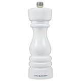 Cole & Mason London 18cm Beech Wood Pepper Mill - Gloss White