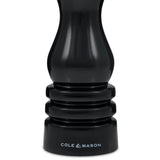 Cole & Mason London 18cm Beech Wood Salt Mill - Gloss Black