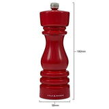 Cole & Mason London 18cm Beech Wood Salt Mill - Gloss Red