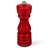 Cole & Mason London 18cm Beech Wood Salt Mill - Gloss Red