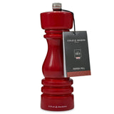 Cole & Mason London 18cm Beech Wood Pepper Mill - Gloss Red