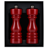 Cole & Mason London 18cm Salt & Pepper Mill Set - Red Gloss