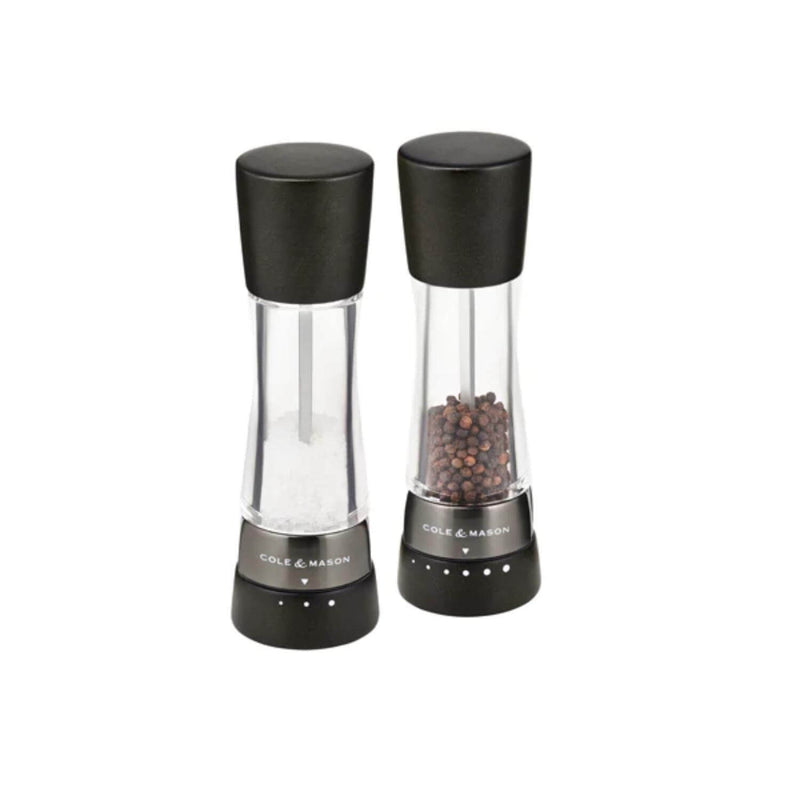 Cole & Mason Derwent Gourmet Precision+ Salt & Pepper Mill Set - Black Wood