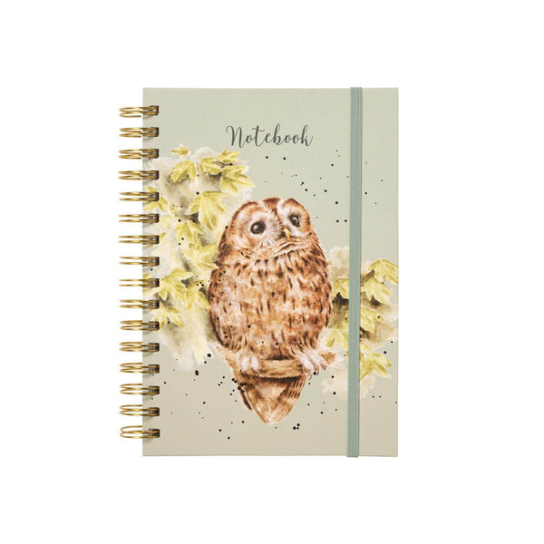 Wrendale Designs by Hannah Dale A5 Spiral Notebook - Treetops - Owl