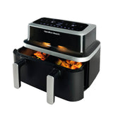 Hamilton Beach VisionCook HB700VCGS 9 Litre Double Drawer Digital Air Fryer - Black