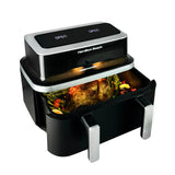 Hamilton Beach VisionCook HB700VCGS 9 Litre Double Drawer Digital Air Fryer - Black