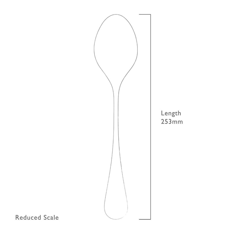 Robert Welch Honeybourne Bright Stainless Steel Serving Spoon