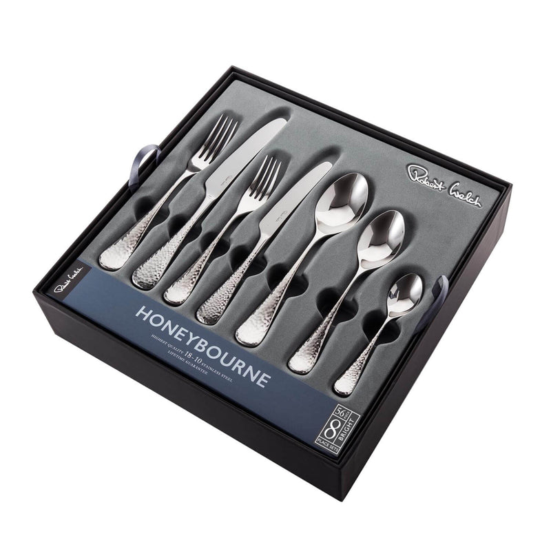 Robert Welch Honeybourne Bright Stainless Steel Cutlery Set - 56 Piece