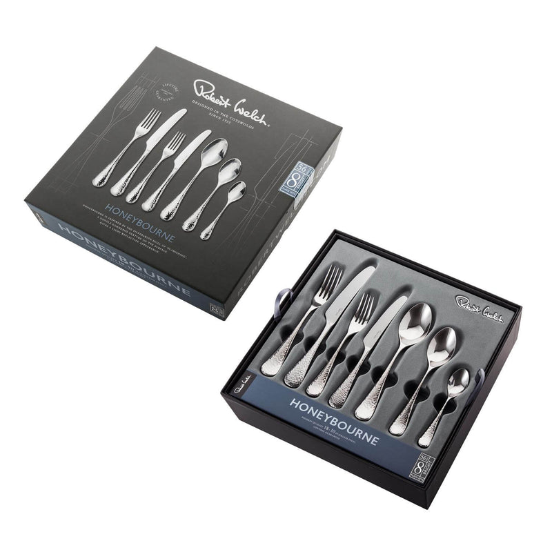 Robert Welch Honeybourne Bright Stainless Steel Cutlery Set - 56 Piece