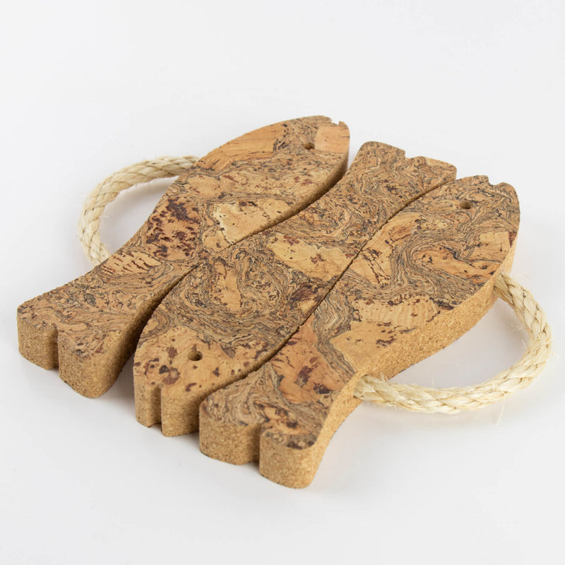 Liga Natural Cork Trivet - Fish