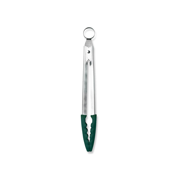 Zeal 20cm Stainless Steel Silicone Mini Tongs - Forest Green