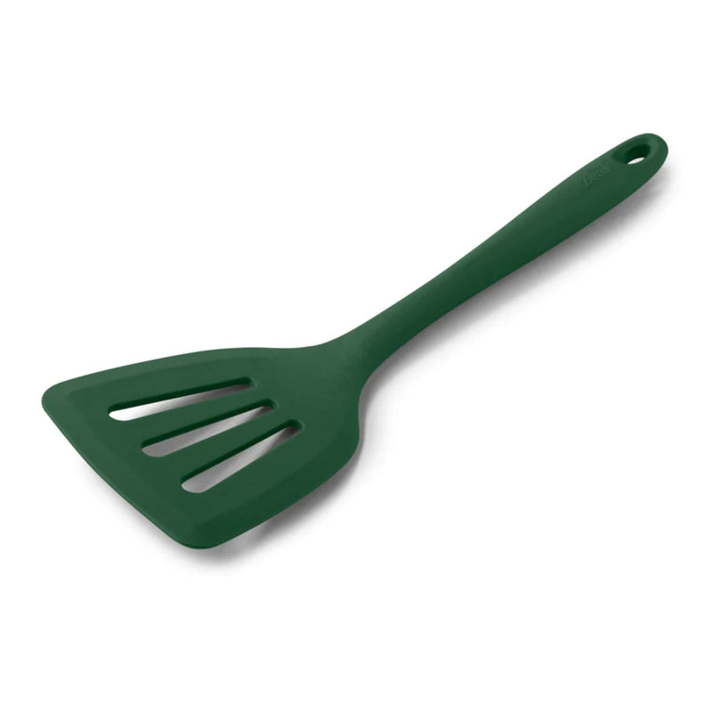 Zeal Silicone Flexible 30cm Slotted Turner - Forest Green