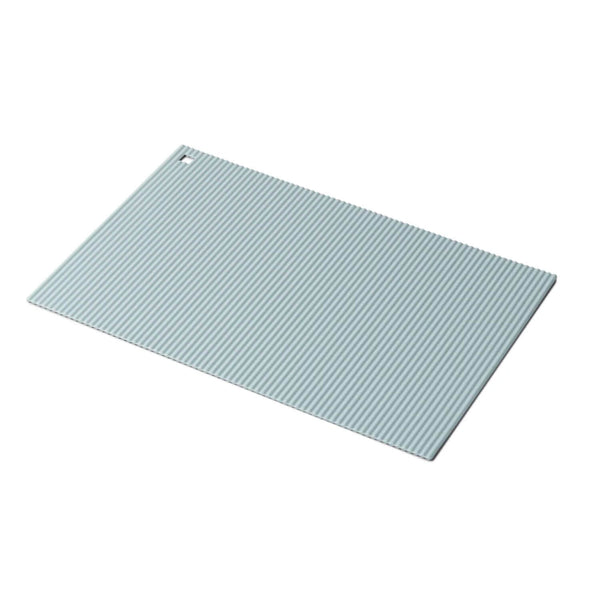 Zeal Jumbo Rectangular Silicone Trivet Mat - Duck Egg Blue