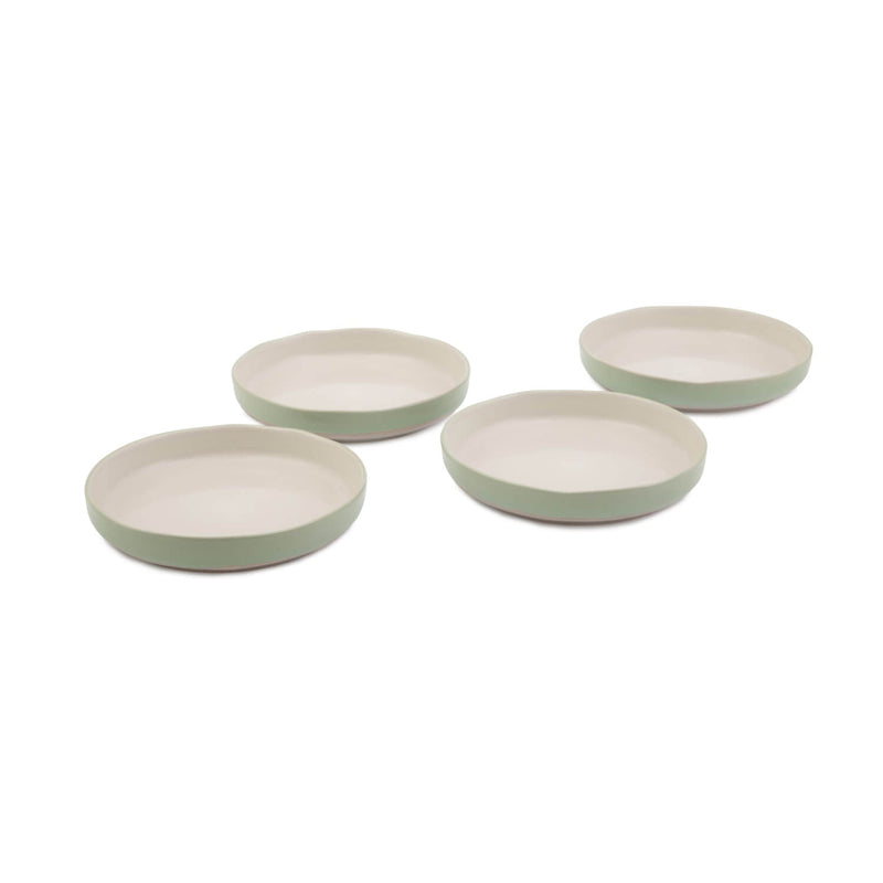 Jamie Oliver Big Love Stoneware Set Of 4 22cm Dishy Bowls - Green