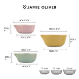 Jamie Oliver Big Love Nesting Stoneware Pinch-Me Pots - Set Of 3