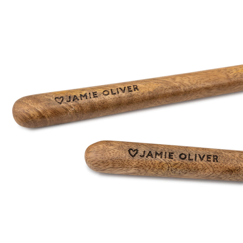 Jamie Oliver Big Love Mango Wood Salad Servers - Set Of 2