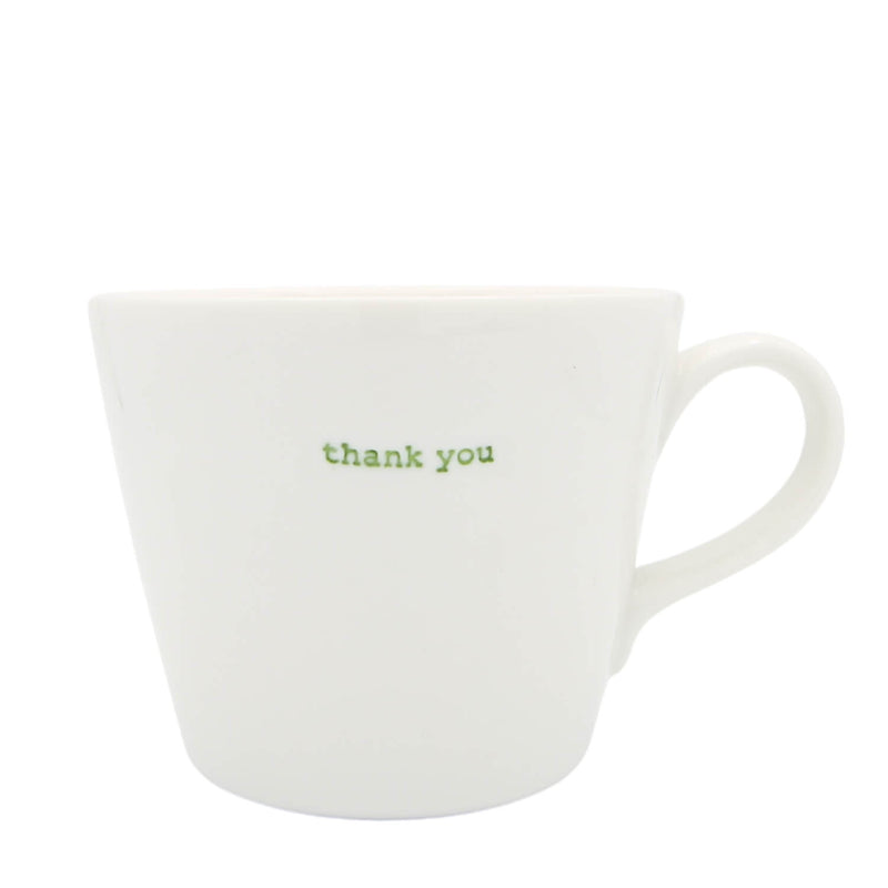 Keith Brymer Jones Word Range Bucket Mug - Thank You