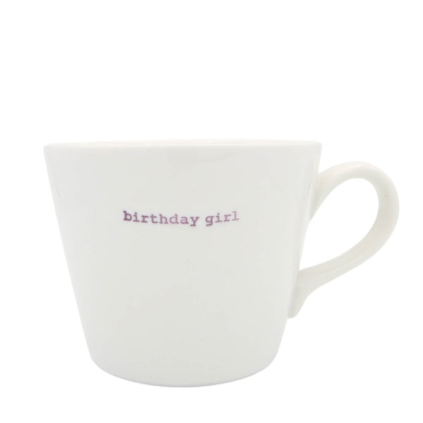 Keith Brymer Jones Word Range Bucket Mug - Birthday Girl