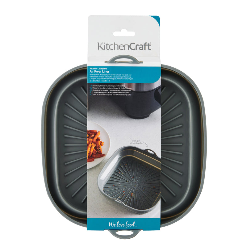 KitchenCraft Collapsible Silicone Air Fryer Liner - Rectangular