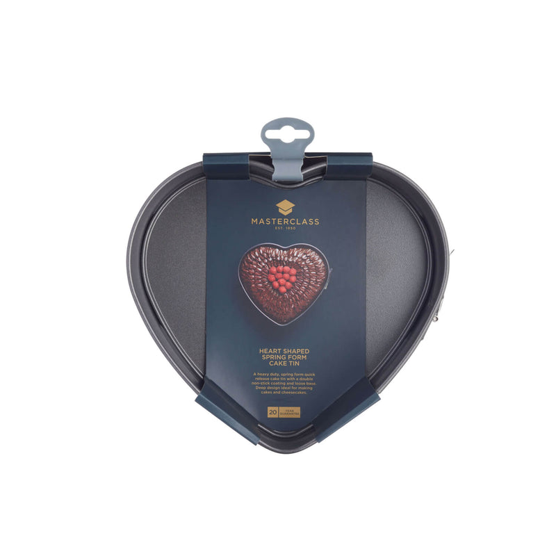 Masterclass Loose Base Springform Heart Cake Tin - 22cm