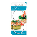 KitchenCraft Set Of 2 Large Stainless Steel Cooking Rings - 9cm x 3.5cm