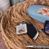 Wrendale Designs by Hannah Dale Key Ring - Love & Hedgehugs