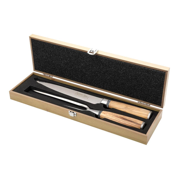 Katana Saya Olivewood 2-Piece Carving Set