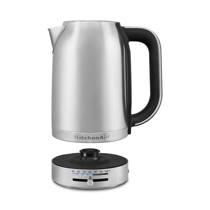 KitchenAid Variable Temperature KEK1701BSX 1.7 Litre Kettle - Brushed Stainless Steel