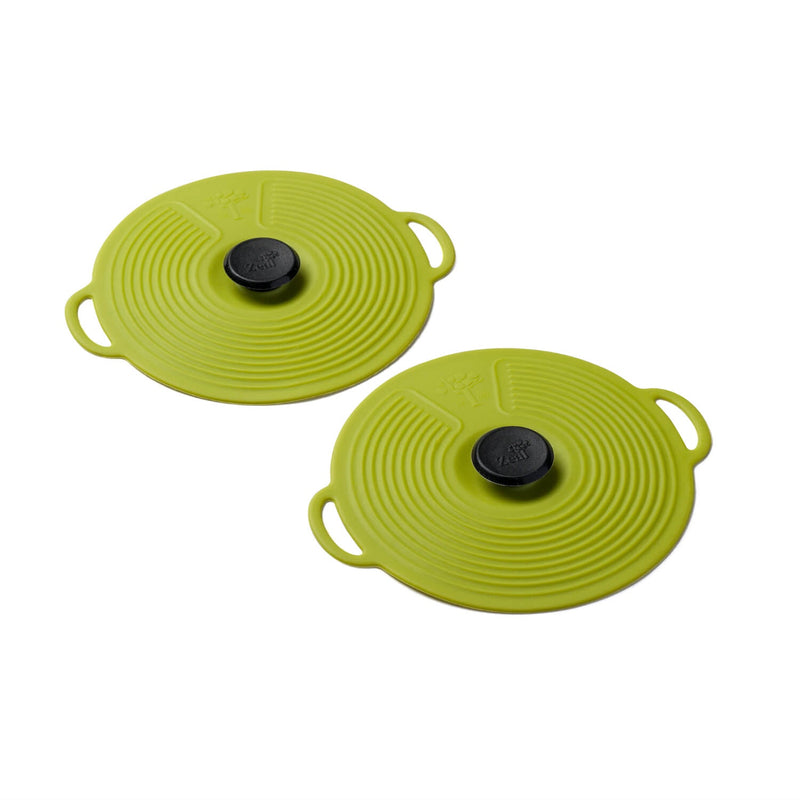 Zeal 10cm Self Sealing Pack of 2 Silicone Lids - Lime