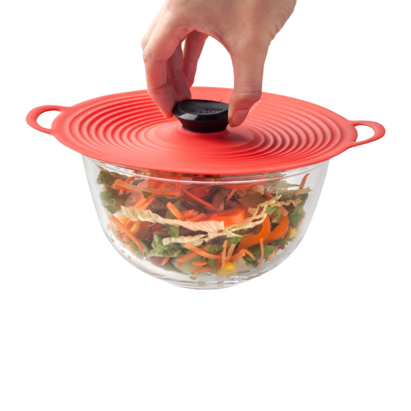 Zeal 20cm Self Sealing Silicone Lid - Red