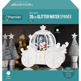 Premier Christmas 20cm Carriage Glitter Water Spinner - Assorted