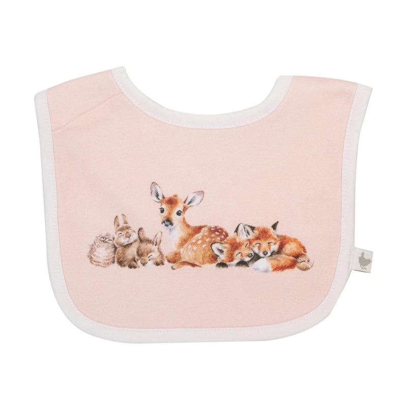 Wrendale Designs by Hannah Dale Little Wren 100% Cotton Bib Gift Set - Little Forest