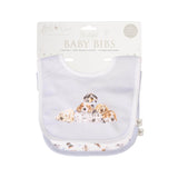 Wrendale Designs by Hannah Dale Little Wren 100% Cotton Bib Gift Set - Little Paws