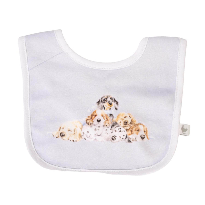 Wrendale Designs by Hannah Dale Little Wren 100% Cotton Bib Gift Set - Little Paws