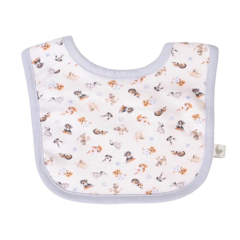 Wrendale Designs by Hannah Dale Little Wren 100% Cotton Bib Gift Set - Little Paws