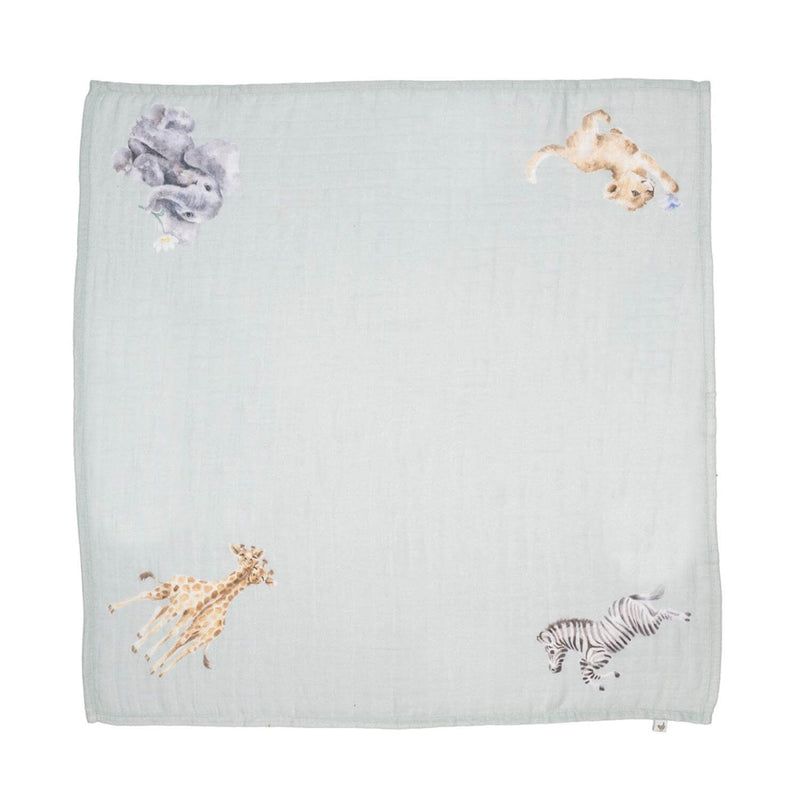 Wrendale Designs by Hannah Dale Little Wren 100% Cotton Muslin Gift Set - Little Savannah