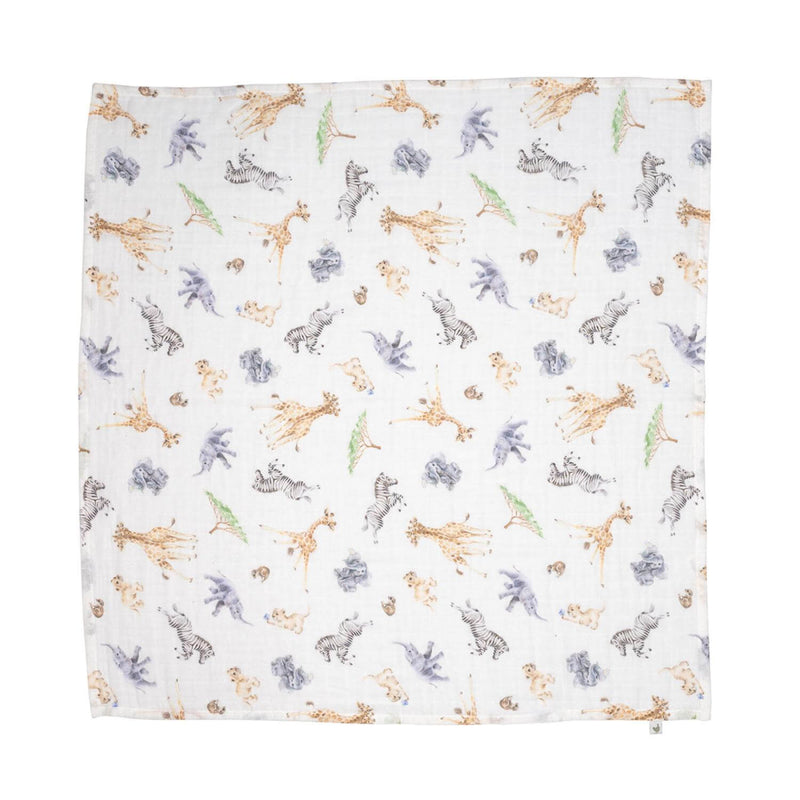 Wrendale Designs by Hannah Dale Little Wren 100% Cotton Muslin Gift Set - Little Savannah