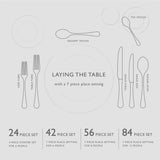 Robert Welch Stanton Bright Stainless Steel Cutlery Set - 24 Piece