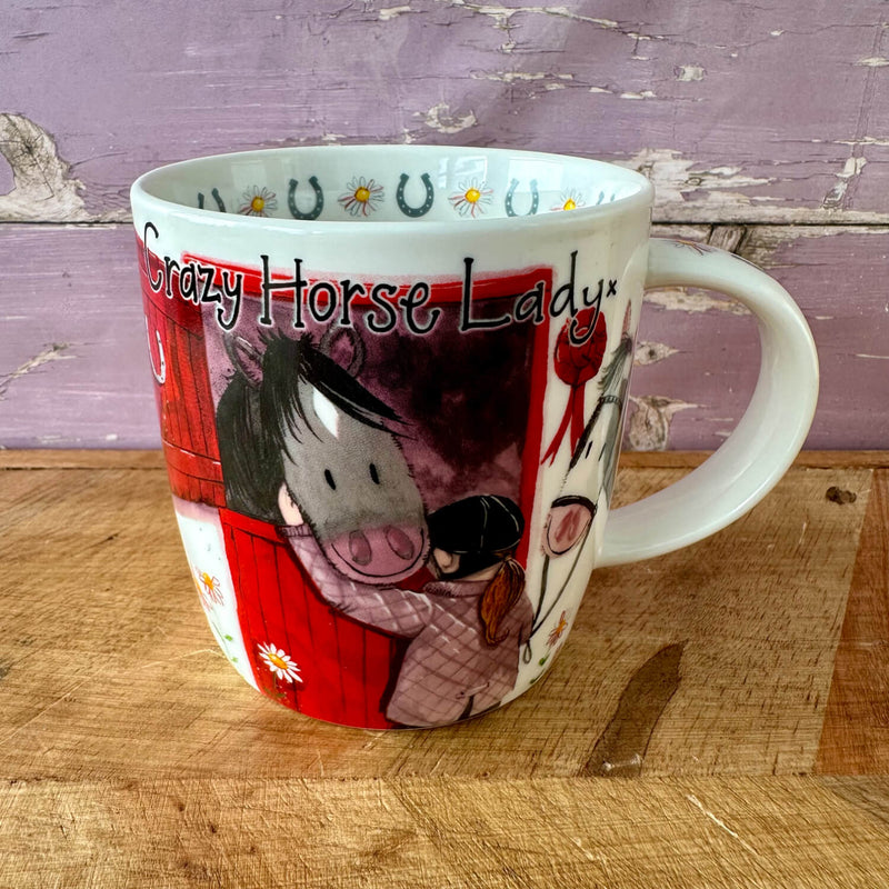 Alex Clark 400ml Bone China Mug - Crazy Horse Lady