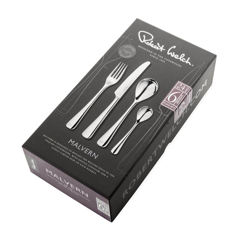 Robert Welch Malvern Bright Stainless Steel Cutlery Set - 24 Piece