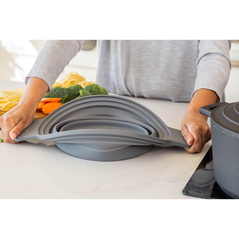 Masterclass 2-in-1 Collapsible Silicone Steam & Strain Colander