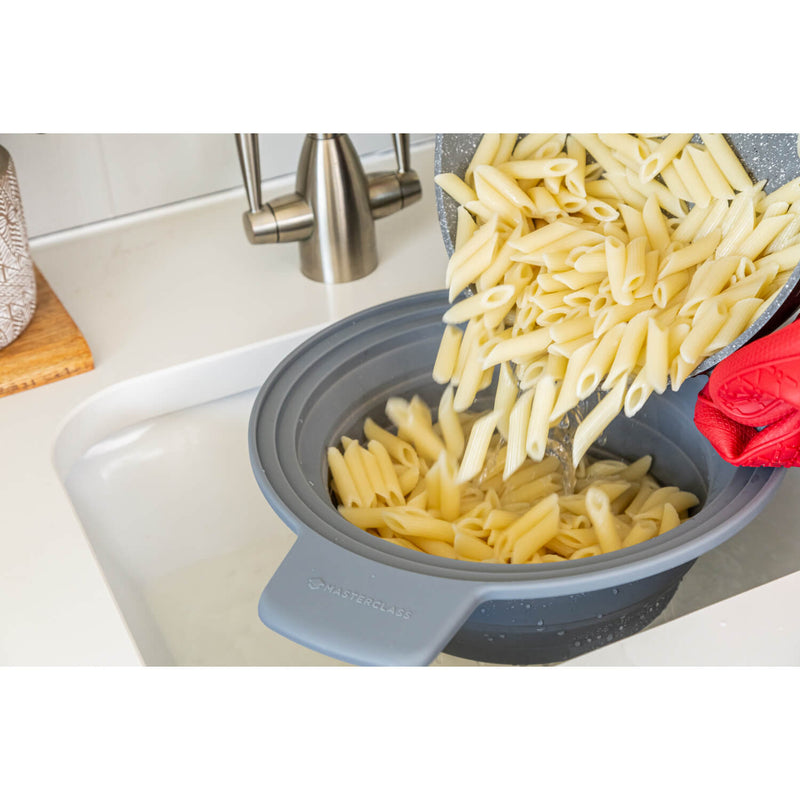 Masterclass 2-in-1 Collapsible Silicone Steam & Strain Colander