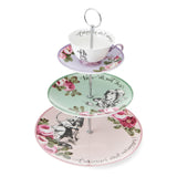 Mikasa V&A Alice In Wonderland Bone China 3-Tier Cake Stand