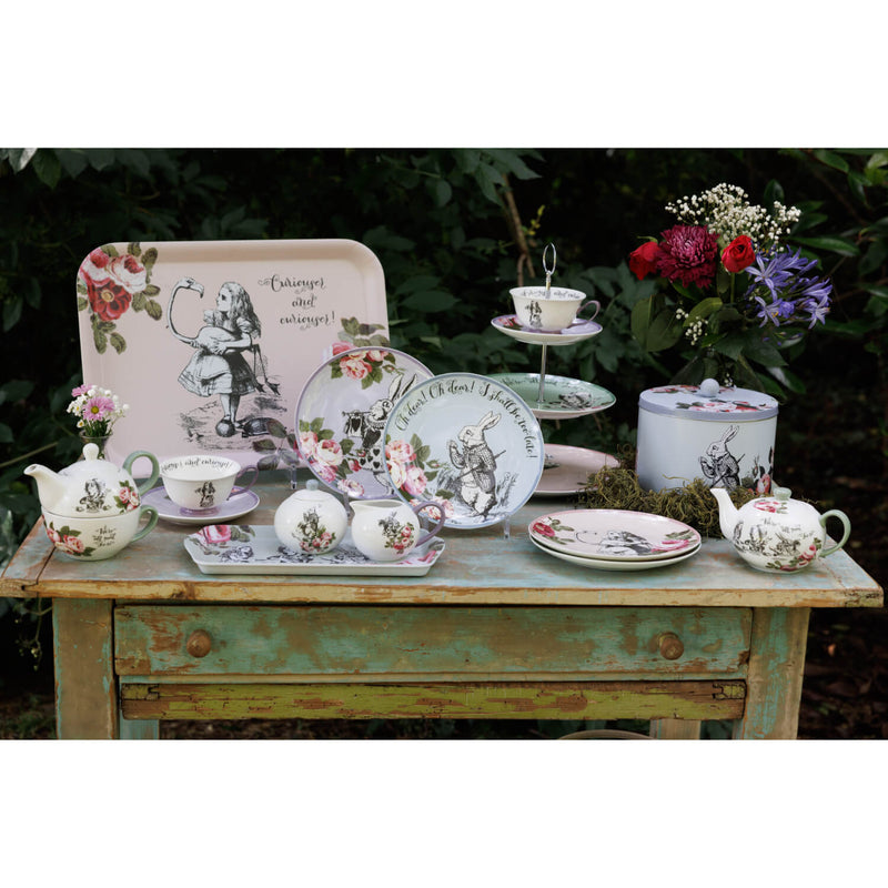 Mikasa V&A Alice In Wonderland Bone China Tea Cup & Saucer Set