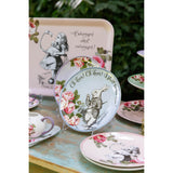 Mikasa V&A Alice In Wonderland Bone China Side Plates - Set Of 4