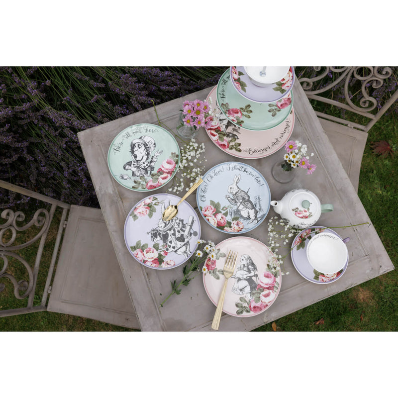 Mikasa V&A Alice In Wonderland Bone China Side Plates - Set Of 4