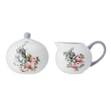 Mikasa V&A Alice In Wonderland Bone China Sugar Bowl & Creamer Set