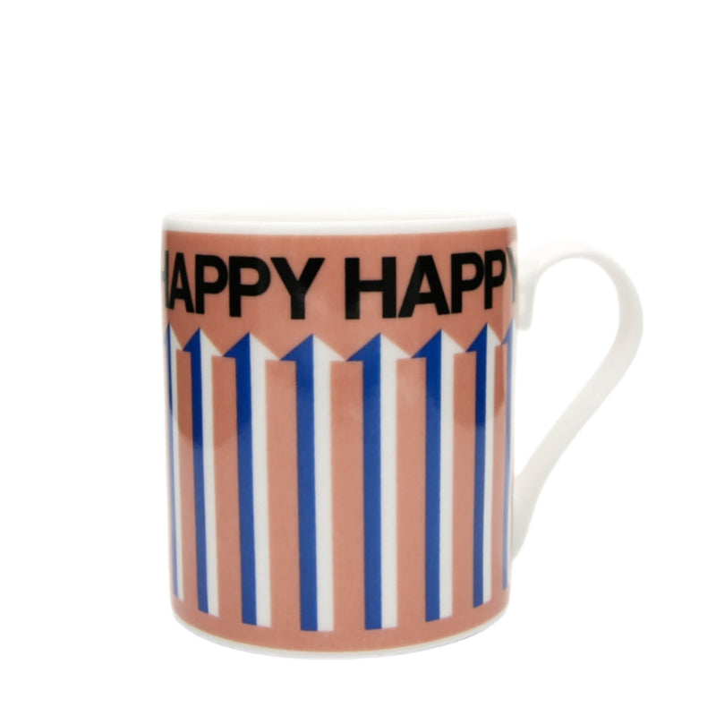 Frances Collett 275ml China Mug - Happy Pink