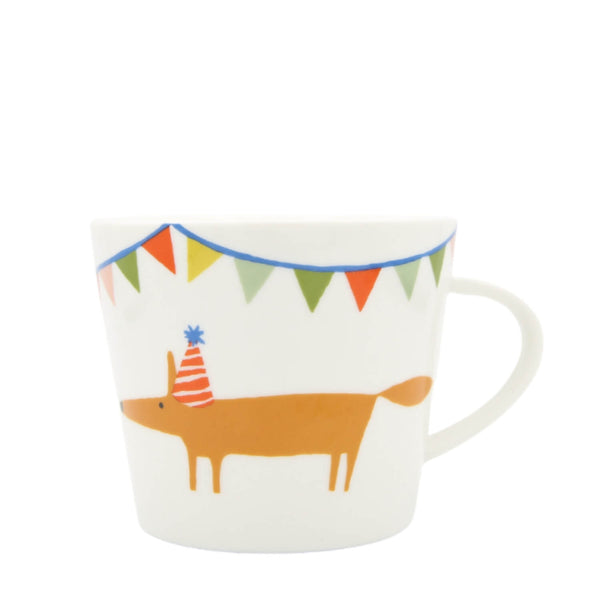 Scion Living Mr Fox Party Hat 350ml Porcelain Mug - Ceramic