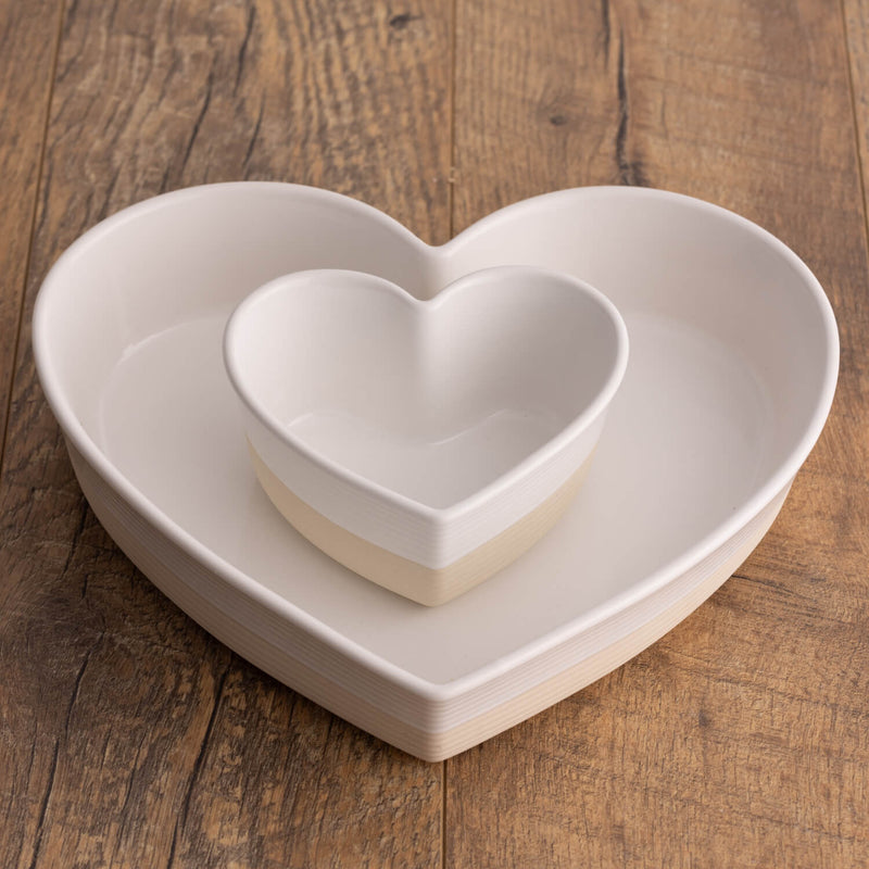 Mason Cash Stoneware Rustic Charm 28cm Heart Baker